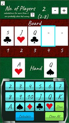 Poker Odds Calculator - Screenshot 1