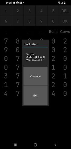 Bulls and Cows - Screenshot 3
