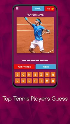 TOP TENNIS PLAYERS GUESS - Screenshot 3