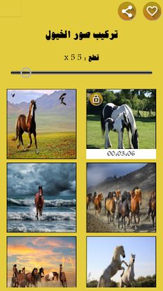 لعبة تركيب صور الخيول - Screenshot 1