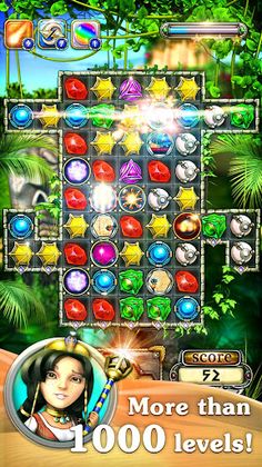 Jewellust Platinum: match 3 - Screenshot 1