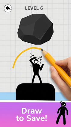 Save Stickman: Brain Draw Line - Screenshot 1