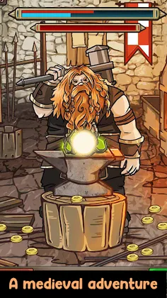 Medieval Clicker Blacksmith - Screenshot 3