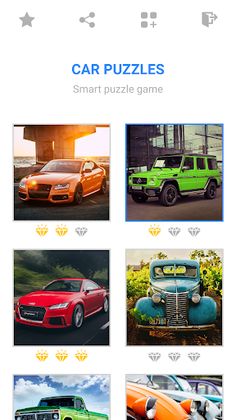 Jigsaw Car Mosaic Puzzles - Screenshot 1
