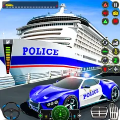 Police Muscle Car Cargo Plane - Screenshot 1