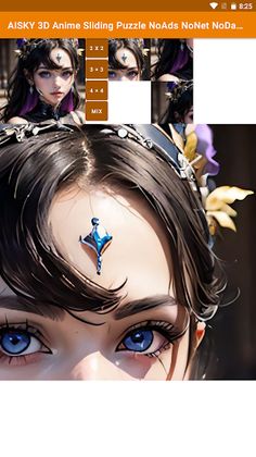 3D Anime Sliding Puzzle Game - Screenshot 1