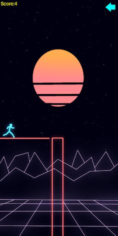 Neon Stickman Hero Bridge - Screenshot 1