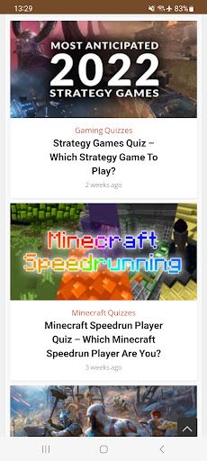 QuizApes - Quizzes for Gamers - Screenshot 1