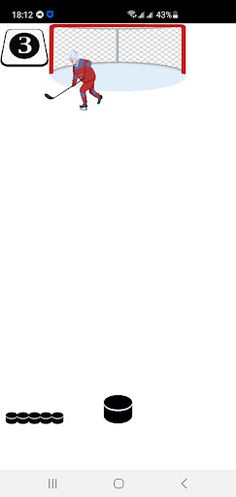 Hockey puck goalie game app - Screenshot 3