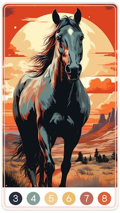 Horse Paint by Number - Screenshot 1