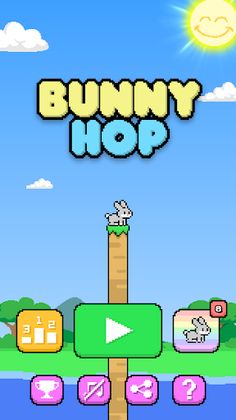 Bunny Hop - Cute Bunny Game - Screenshot 1