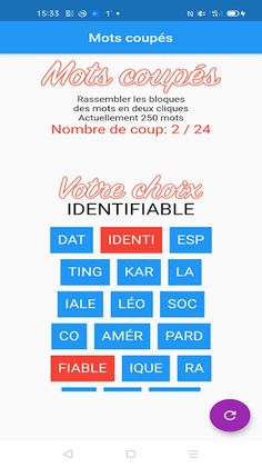 Mots Coupés - Screenshot 2