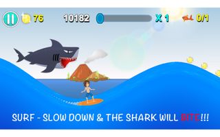 Space Surf: Shark Attack - Screenshot 1