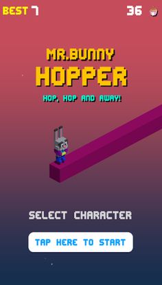 MrBunny Hopper -3D Hopper Game - Screenshot 1