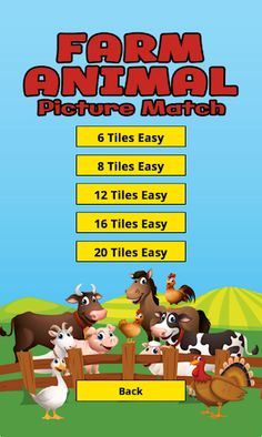 Farm Animal Picture Match Fun - Screenshot 4