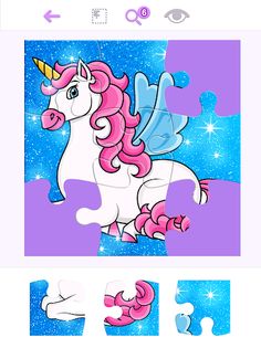 Unicorn Glitter Jigsaw Puzzles - Screenshot 3