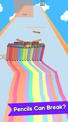 Crayon Run: Color Paint Rush - Screenshot 1