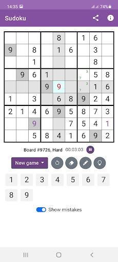 Sudoku Classic! - Screenshot 3