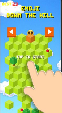 Emoji Down The Hill - Screenshot 1