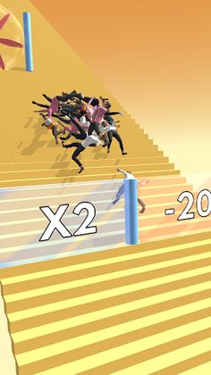 Crowd Stair Fall - Screenshot 2