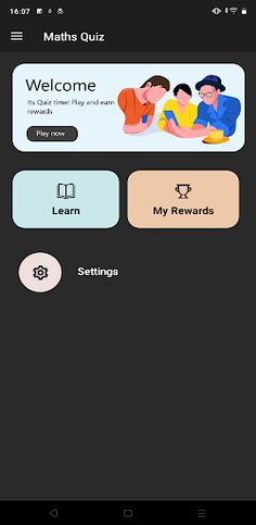 MathsQuiz: Play, Learn & Earn - Screenshot 1
