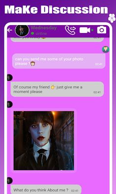 Wednesday Addams Fake call & V - Screenshot 4