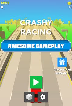 Blocky Car Racing : Traffic Ra - Screenshot 1