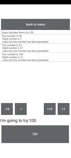 Guess Number : zero hundred - Screenshot 3
