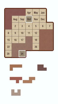 Calendar Puzzle - Screenshot 1
