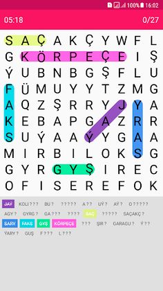 Söz tapmak oýny - Türkmençe - Screenshot 4