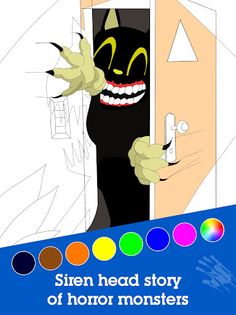 Siren Monster Horror Coloring  - Screenshot 3