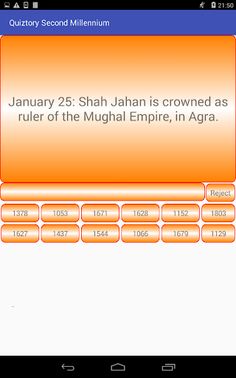 Quiztory Second Millennium - Screenshot 1