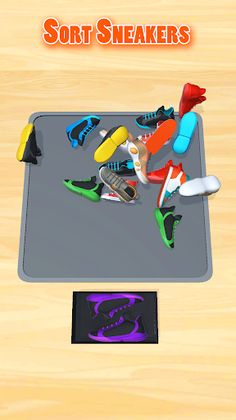 Sneaker Sort - Sorting Puzzle - Screenshot 1