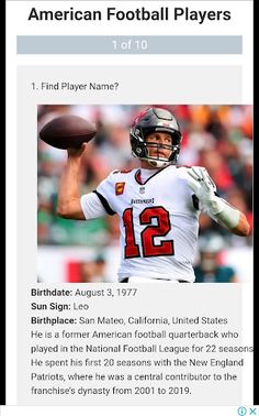 American Football Quiz - NFL - Screenshot 3