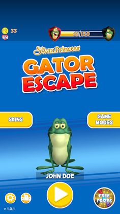 Swan Princess Gator Escape - Screenshot 1