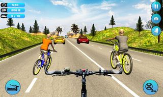 Bicycle Rider Traffic Race 17 - Screenshot 3