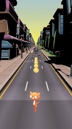 Cat Runner : Racing Games 3D - Screenshot 1