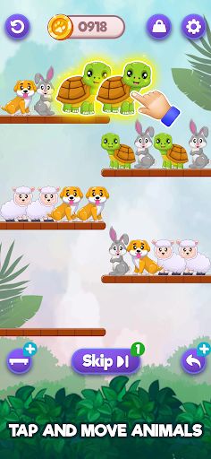 Fluffy Pets Puzzle Color Sort - Screenshot 2
