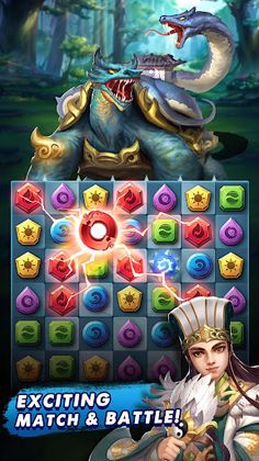 Three Kingdoms & Puzzles: Matc - Screenshot 1