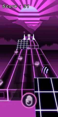Neon Rolling Ball - Screenshot 3
