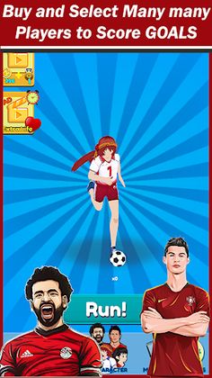 C. Ronaldo & Salah: Kick'n'Run - Screenshot 1