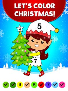 Xmas Coloring Book By Numbers - Screenshot 1