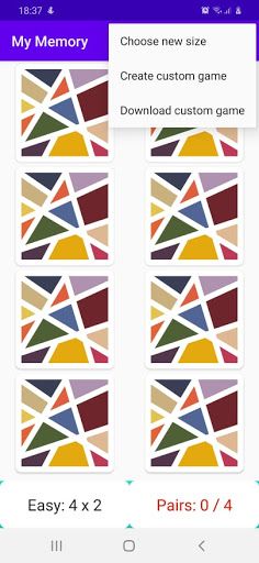 My Memory-Image Matching Game - Screenshot 3