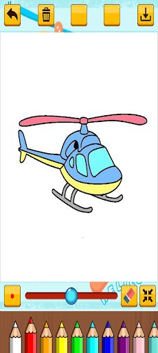 Helicopter Coloring - Screenshot 4