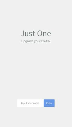 Just One - Upgrade your BRAIN - Screenshot 1