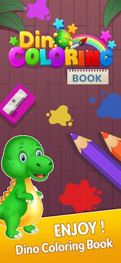 Dino Coloring & Drawing Book - Screenshot 1