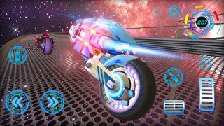Space Bike Galaxy Race - Screenshot 1