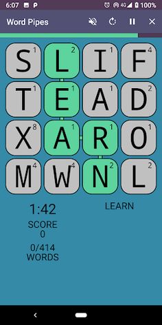 Word Pipes: Pure Word Game - Screenshot 2