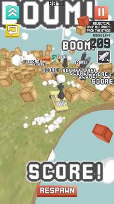 Drop boxes by driving a car - Screenshot 1