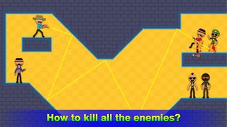 Mr Stickman – Bullet Puzzle - Screenshot 1